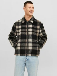 Jack & Jones Jacke JORCOLE JACKET LN Schwarz/Grau/Creme/Beige/Braun/Dunkelgrün/Hellblau