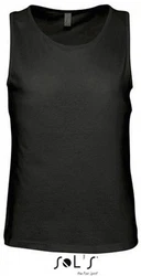 SOLS Herren Tank Top Justin Schwarz/Dunkelgrau