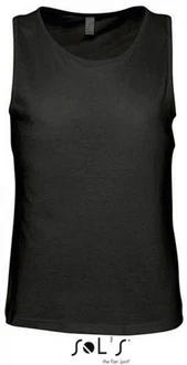 SOLS Herren Tank Top Justin Schwarz/Dunkelgrau SOLS Herren Tank Top Justin Schwarz/Dunkelgrau