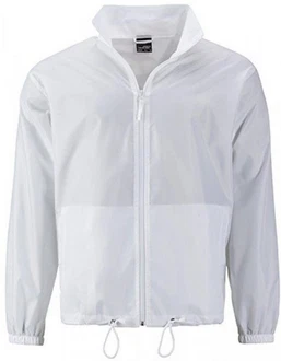 James & Nicholson Outdoorjacke Men's Promo Jacket Weiß/Grau/Creme