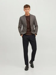 Jack & Jones Chinohose JPSTMarco JJCooper Dunkelblau/Schwarz
