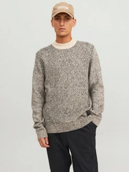 Jack & Jones Strickpullover JCOSPACE beige/beigemeliert
