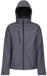Regatta Professional Softshelljacke Venturer 3-layer Printable Hooded (RG701) Dunkelgrau/Dunkelblau/Hellgrau/Grau