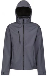 Regatta Professional Softshelljacke Venturer 3-layer Printable Hooded (RG701) Dunkelgrau/Dunkelblau/Hellgrau/Grau