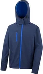 Result Softshelljacke Mens Core Lite Hooded  Dunkelblau/Blau