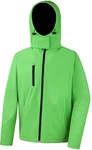Result Softshelljacke Mens Core Lite Hooded  Grün/Neonfarben