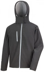 Result Softshelljacke Mens Core Lite Hooded  Dunkelgrau/Grau/Hellgrau
