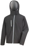 Result Softshelljacke Mens Core Lite Hooded  Dunkelgrau/Grau/Hellgrau
