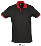 SOLS Poloshirt Prince Herren Rot/Schwarz
