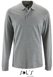 SOLS Langarm-Poloshirt Herren Long-Sleeve Piqu Polo Shirt Perfect 