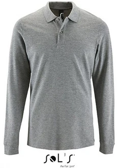 SOLS Langarm-Poloshirt Herren Long-Sleeve Piqu Polo Shirt Perfect 