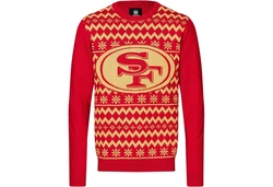 Forever Collectibles Rundhalspullover NFL Ugly XMAS Rot/Dunkelrot/Gold