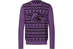 Forever Collectibles Rundhalspullover NFL Ugly XMAS Lila/Fliederfarben