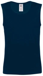 B&C Tanktop Vest Athletic Move Tank Top Herren T-Shirt Dunkelblau/Blau