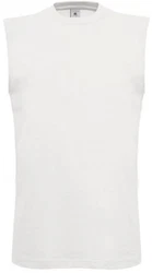 B&C Tanktop Herren Exact Move Weiß/Creme/Grau