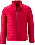James & Nicholson Outdoorjacke Padded Jacket Rot/Dunkelrot