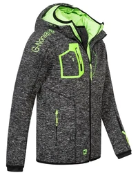 Geographical Norway Fleecejacke Herren  Grün/Neonfarben