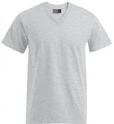 Promodoro V-Shirt Premium V-Neck Herren T-Shirt Grau/Hellgrau