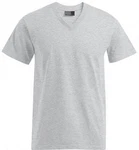 Promodoro V-Shirt Premium V-Neck Herren T-Shirt Grau/Hellgrau