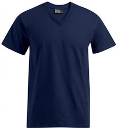 Promodoro V-Shirt Premium V-Neck Herren T-Shirt Dunkelblau/Blau