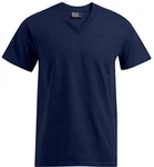 Promodoro V-Shirt Premium V-Neck Herren T-Shirt Dunkelblau/Blau