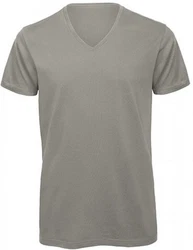 B&C V-Shirt Herren V-Neck T-Shirt Khaki/Grau/Hellgrau/Beige/Braun/Dunkelgrün