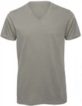 B&C V-Shirt Herren V-Neck T-Shirt Khaki/Grau/Hellgrau/Beige/Braun/Dunkelgrün