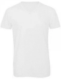 V-Shirt Herren V-Neck Triblend T / langlebig, flexibel + faltenfrei