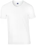 Gildan V-Shirt Softstyle V-Neck Herren T-Shirt Weiß/Creme