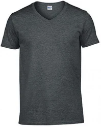 Gildan V-Shirt Softstyle V-Neck Herren T-Shirt Grau/Dunkelgrau/Hellgrau