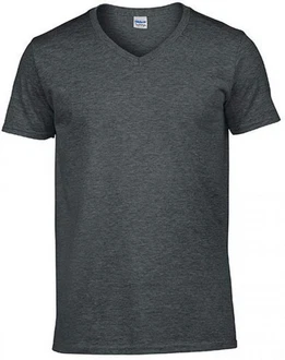 Gildan V-Shirt Softstyle V-Neck Herren T-Shirt Grau/Dunkelgrau/Hellgrau