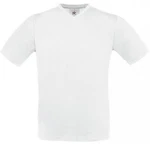 B&C V-Shirt Exact V-Neck Herren T-Shirt Grau/Weiß/Creme