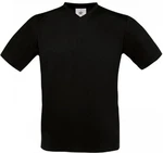 B&C V-Shirt Exact V-Neck Herren T-Shirt Schwarz