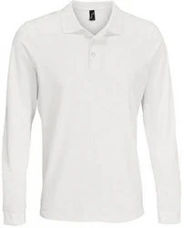 SOLS Langarm-Poloshirt Unisex Long Sleeve Polycotton Polo Shirt Weiß/Grau/Khaki/Creme