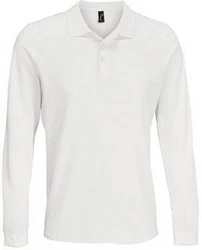 SOLS Langarm-Poloshirt Unisex Long Sleeve Polycotton Polo Shirt Weiß/Grau/Khaki/Creme