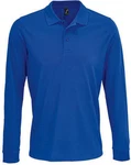 SOLS Langarm-Poloshirt Unisex Long Sleeve Polycotton Polo Shirt Blau