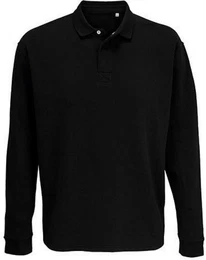 Langarm-Poloshirt Unisex Polo Collar Sweatshirt Heritage XS bis 5XL