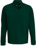 SOLS Langarm-Poloshirt Heritage Dunkelgrün/Grün
