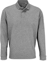 Langarm-Poloshirt Unisex Polo Collar Sweatshirt Heritage XS bis 5XL