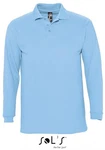SOLS Langarm-Poloshirt Winter II Hellblau/Blau SOLS Langarm-Poloshirt Winter II Hellblau/Blau