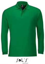 SOLS Langarm-Poloshirt Winter II Dunkelgrün/Grün/Türkis/Neonfarben