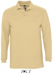 SOLS Langarm-Poloshirt Winter II Khaki/Braun