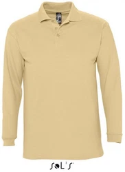 SOLS Langarm-Poloshirt Winter II Khaki/Braun