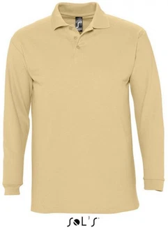 SOLS Langarm-Poloshirt Winter II Khaki/Braun
