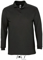SOLS Langarm-Poloshirt Winter II Dunkelgrau/Dunkelgrün/Khaki/Grau/Schwarz