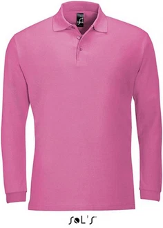 SOLS Langarm-Poloshirt Winter II Rosa