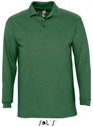 SOLS Langarm-Poloshirt Winter II Dunkelgrün/Grün/Türkis
