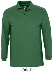 SOLS Langarm-Poloshirt Winter II Dunkelgrün/Grün/Türkis