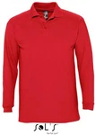 SOLS Langarm-Poloshirt Winter II Rot/Dunkelrot SOLS Langarm-Poloshirt Winter II Rot/Dunkelrot