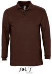 SOLS Langarm-Poloshirt Winter II Braun/Dunkelbraun/Dunkelrot SOLS Langarm-Poloshirt Winter II Braun/Dunkelbraun/Dunkelrot